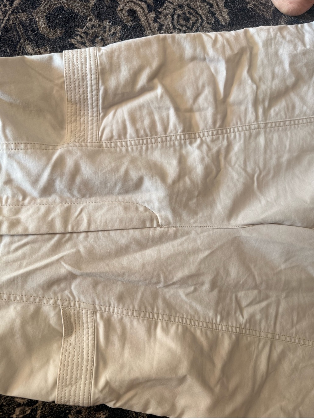 Anthropologie Cream Wide-Leg Short-Sleeve Jumpsuit - Picture 5 of 6